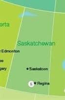 Kaart Saskatchewan