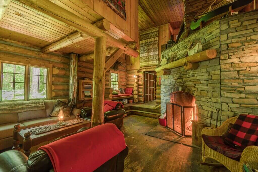 Log Cabin woonkamer