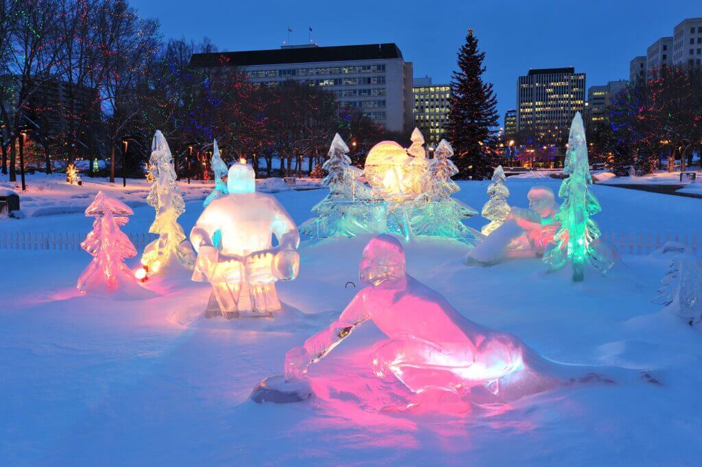 Ice Sculptures in Edmonton