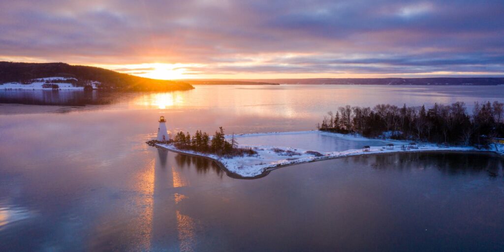 Baddeck Winter Bras d Or Lake Tourism Nova Scotia