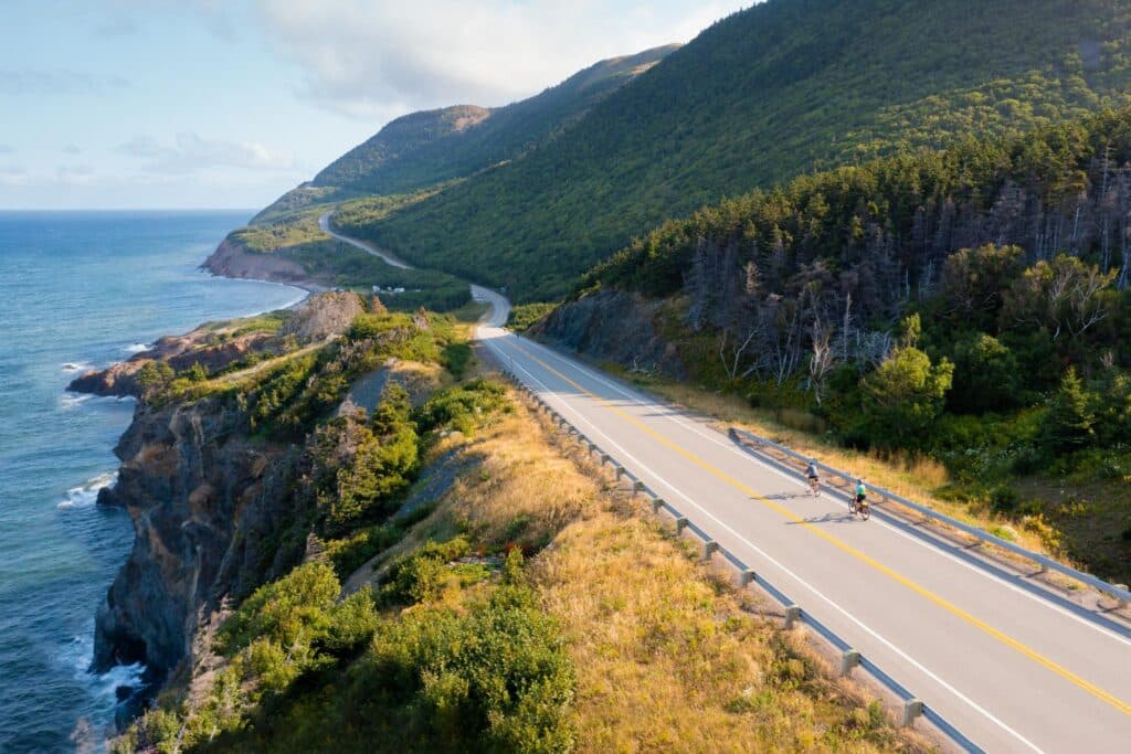 Cabot Trail cycling Tourism Nova Scotia